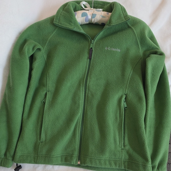 Columbia Vibrant Green Full-Zip Fleece Jacket - Picture 3 of 5